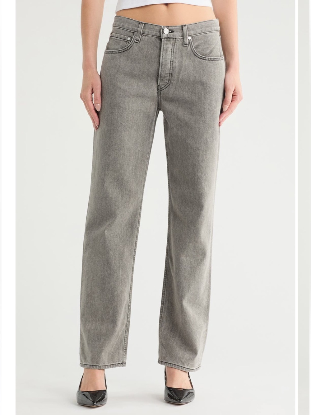 NEW TWP soda pop jean in dark grey wash size 25